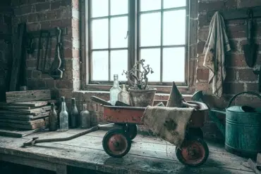Still Life Photo of Wagon Scene